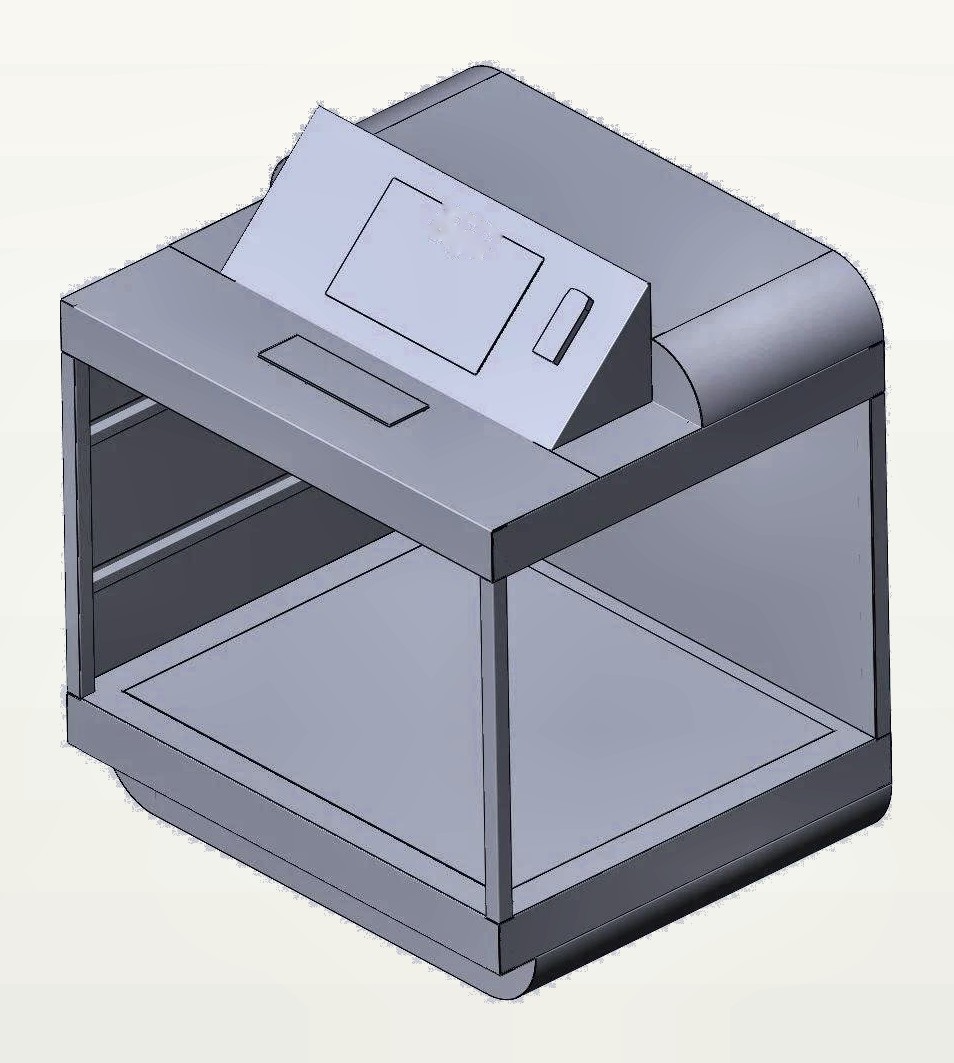 3D-модель сканера багажа Техлайн